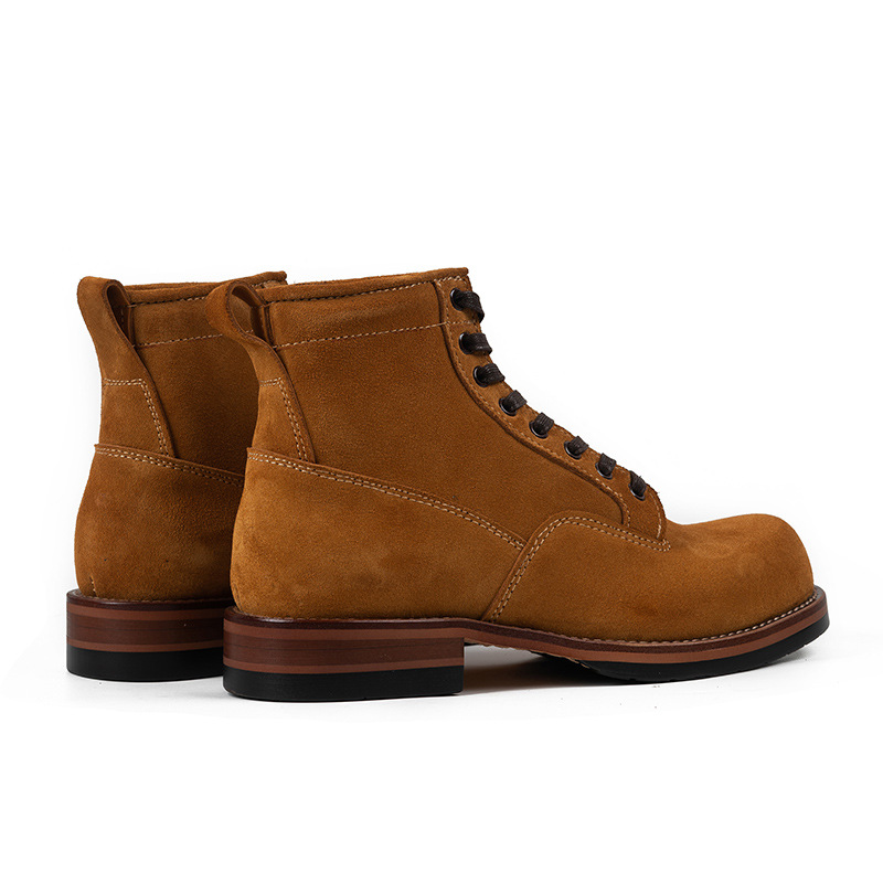 Leather Work Youtube - Casual High-Top Desert Boot Retro American
