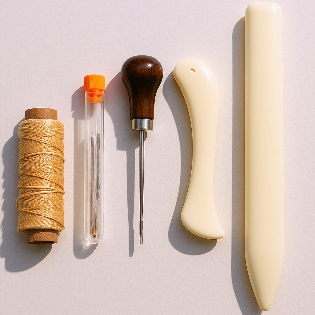 Leatherwork Kits For Beginners - 1Set Tool Kit Complete DIY Sewing
