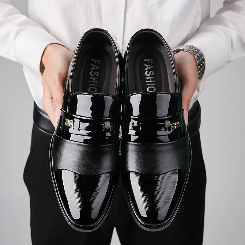 Leather Work Dress - Luxury Leather Men Shoes for Wedding