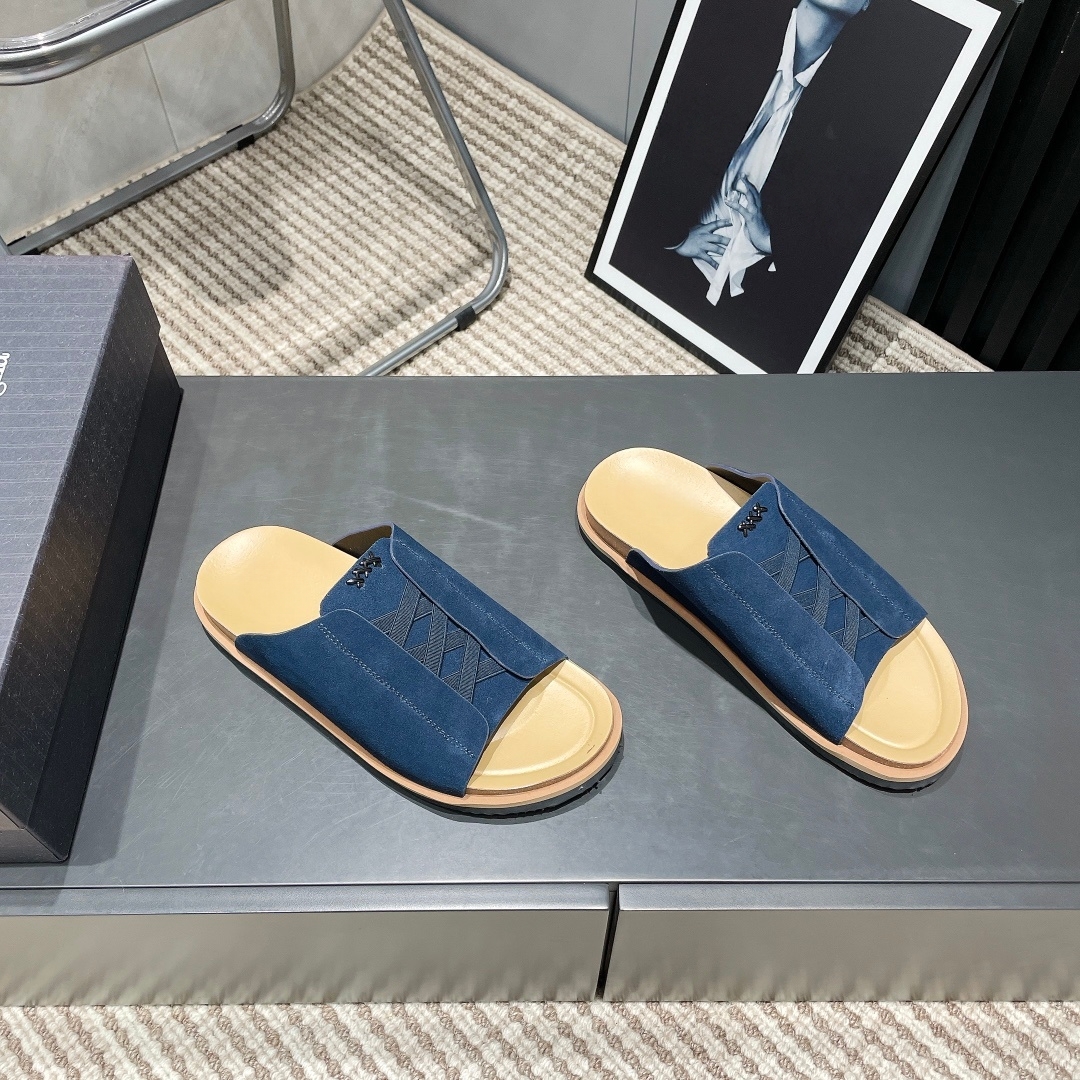 Leather Work Flats - Handmade Men's Shoes Sandals Luxury Brand