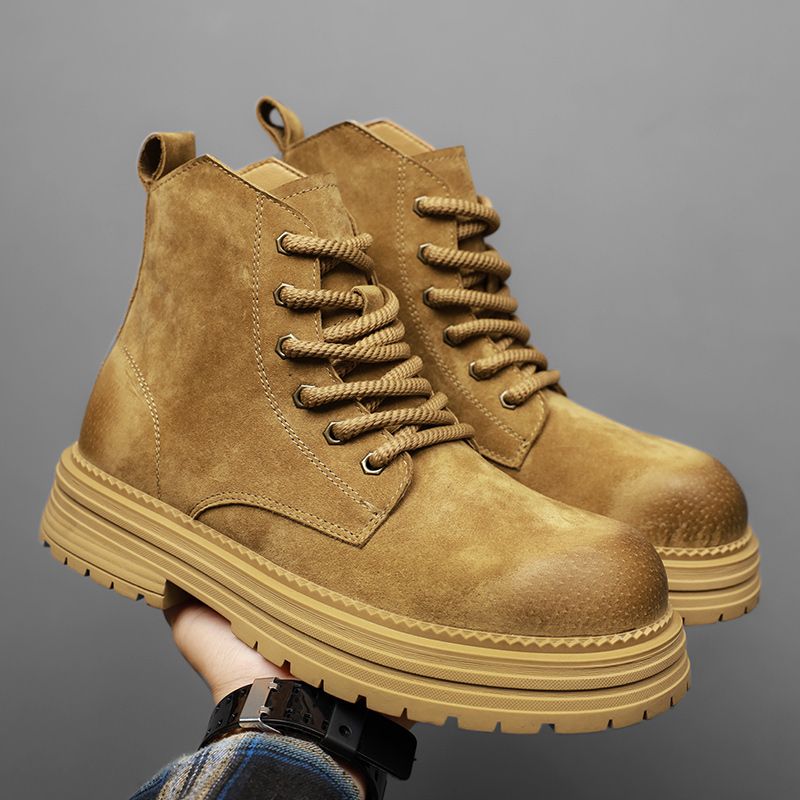 Leather Work Is - High Quality Men Ankle Boots Fashion