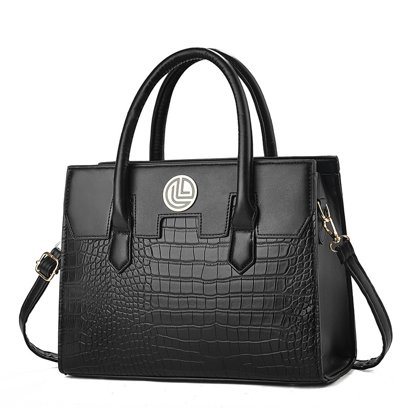 Leatherwork Free Patterns - Women's Crocodile Pattern PU Leather Handbag
