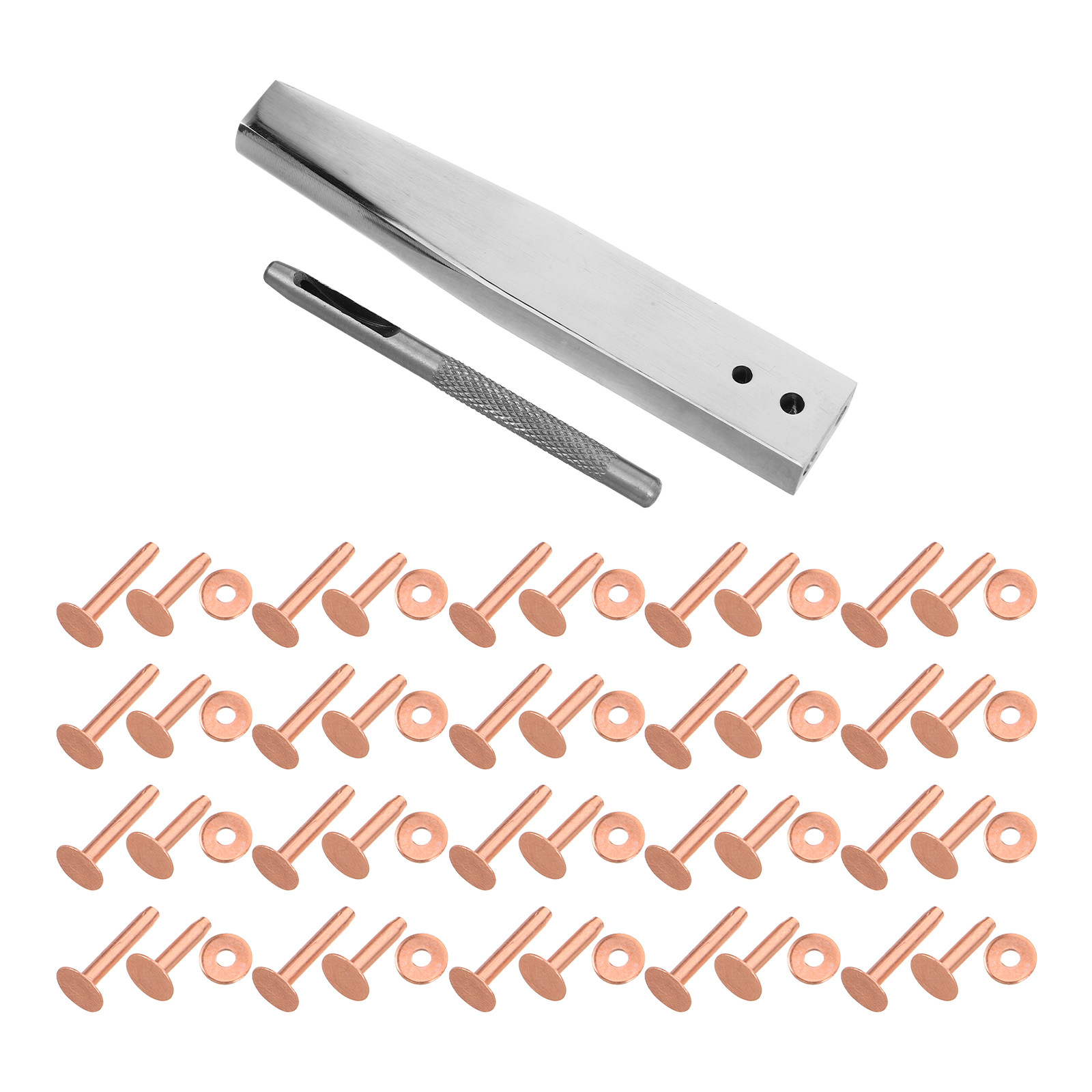 Leatherwork Rivet Setter - 1Set Copper Rivet Setter Tool Burr