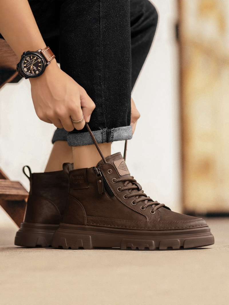 Casual  Boots Men's Lightweigh - Leather Work Youtube recension och pris