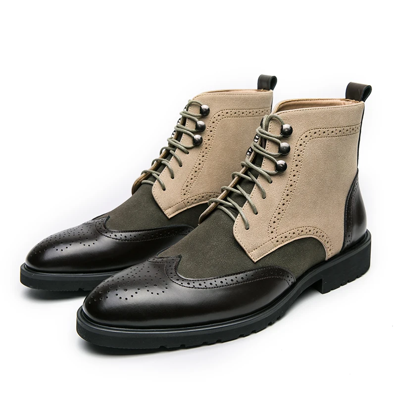 Retro Black High Top Men's Bro - Leather Work Dress recension och pris