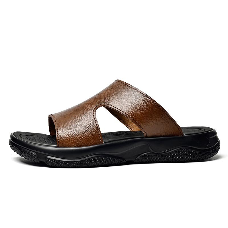 Men's Leather Slide Sandals No - Leather Work Flats recension och pris
