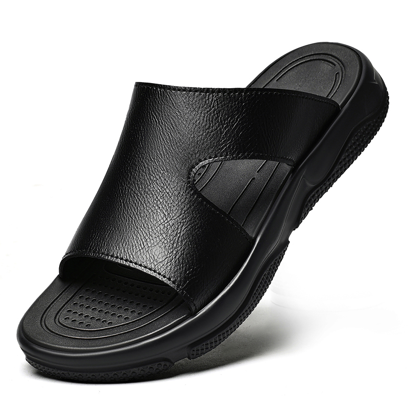 Men's Leather Slide Sandals No - Leather Work Flats recension och pris