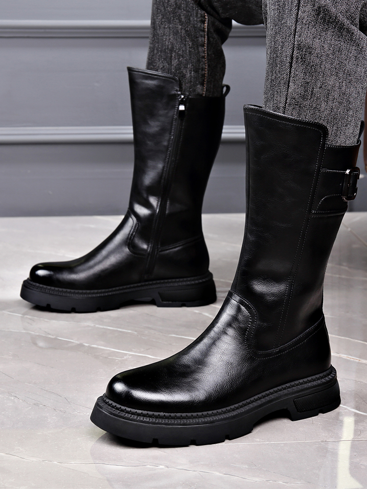 Men's Long Tube  Boots High To - Leather Work Youtube recension och pris
