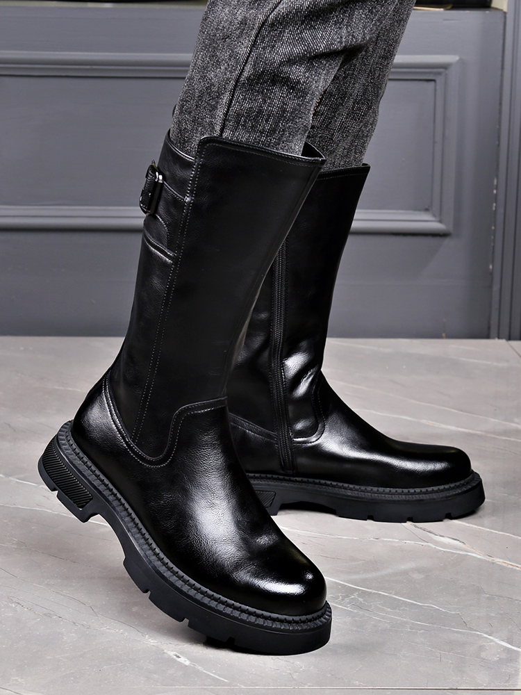Men's Long Tube  Boots High To - Leather Work Youtube recension och pris