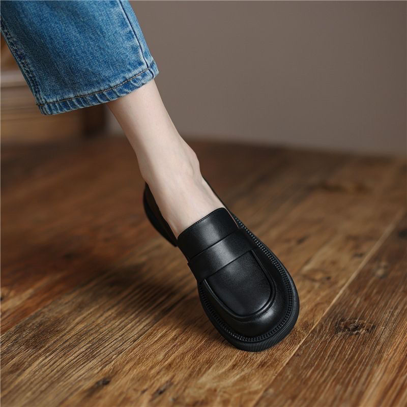 Women's Genuine Leather Flat S - Leather Work Women Shoes recension och pris