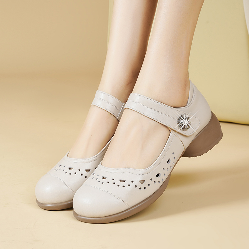 3cm All Match Breathable Comfo - Leather Work Women Shoes recension och pris