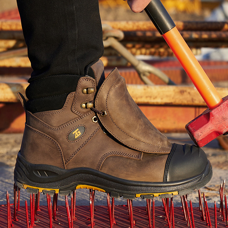 Genuine leather Work Safety Bo - Leather Work Flats recension och pris