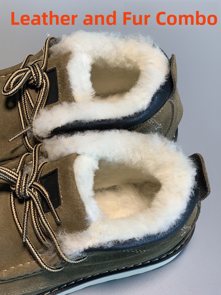 Men's  Boots Fur Lined Thick B - Leather Work Youtube recension och pris