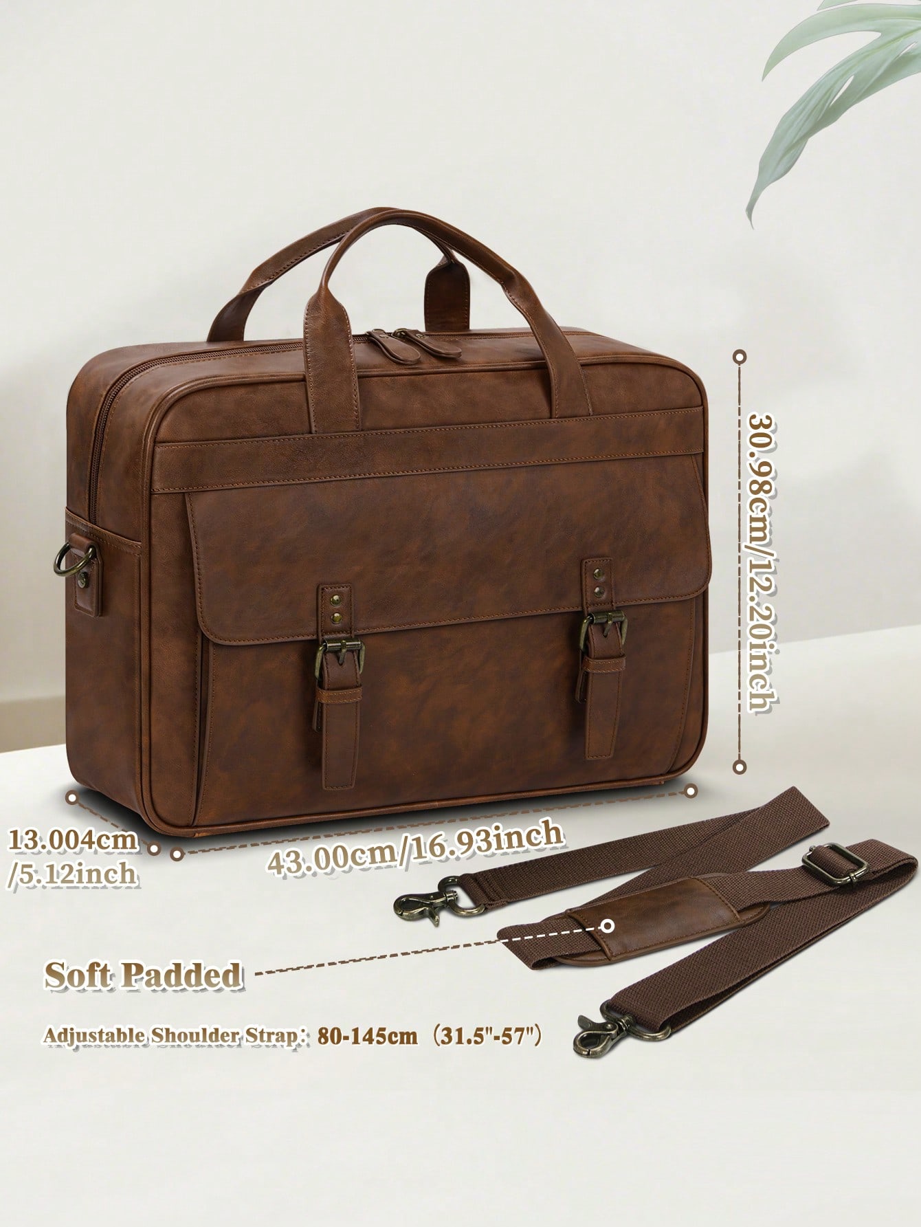 Vintage Leather Messenger Bag  - Leather Work Bag Laptop recension och pris