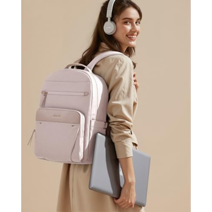 Laptop Backpack for Women with - Leather Work Is recension och pris