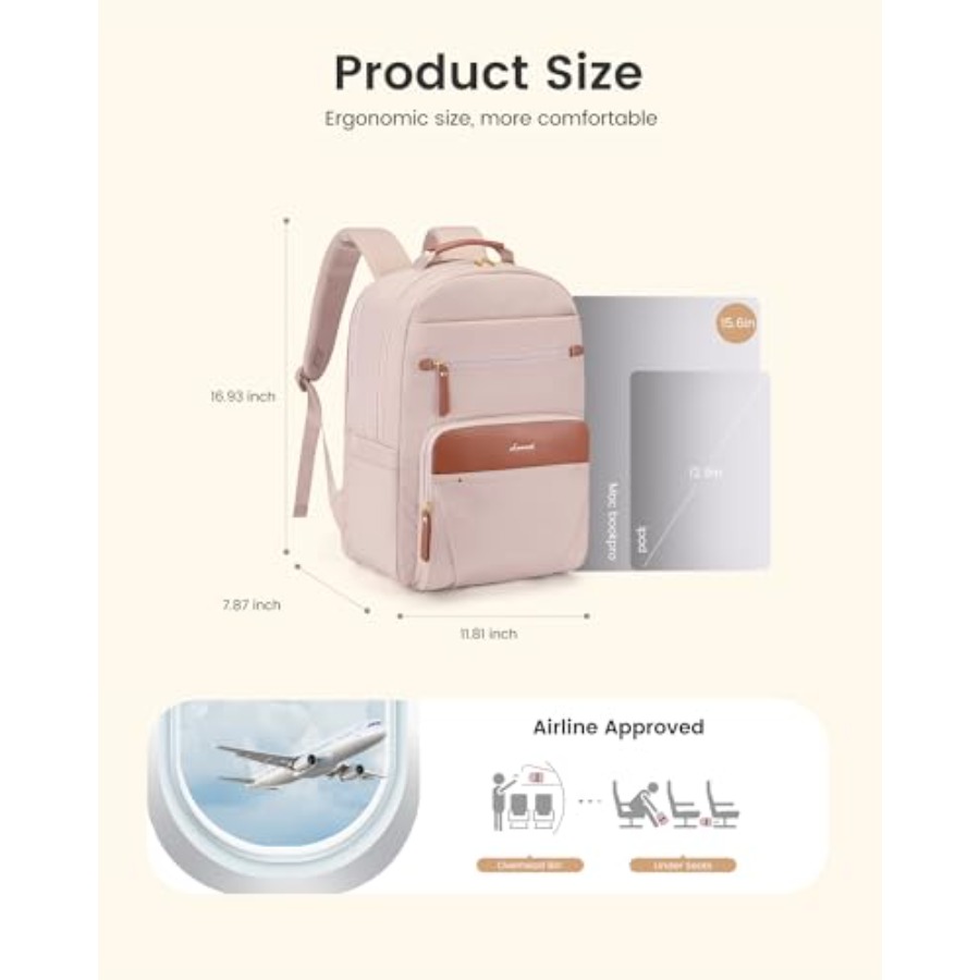 Laptop Backpack for Women with - Leather Work Is recension och pris
