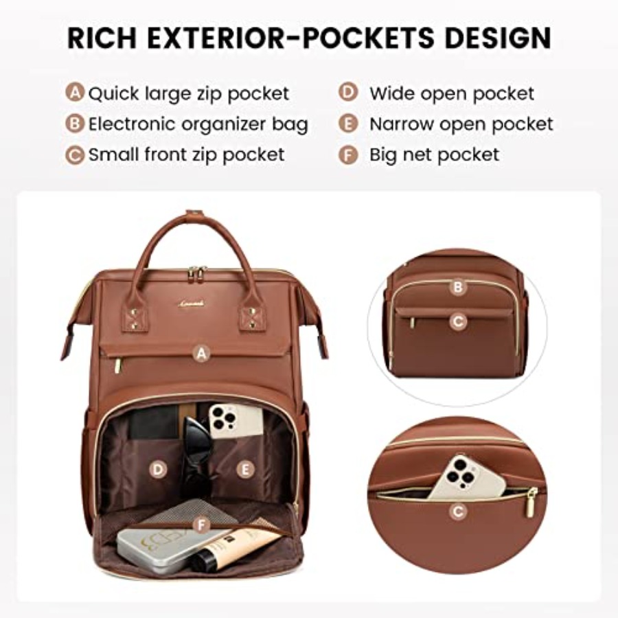 Leather Laptop Backpack for Wo - Leather Work Is recension och pris