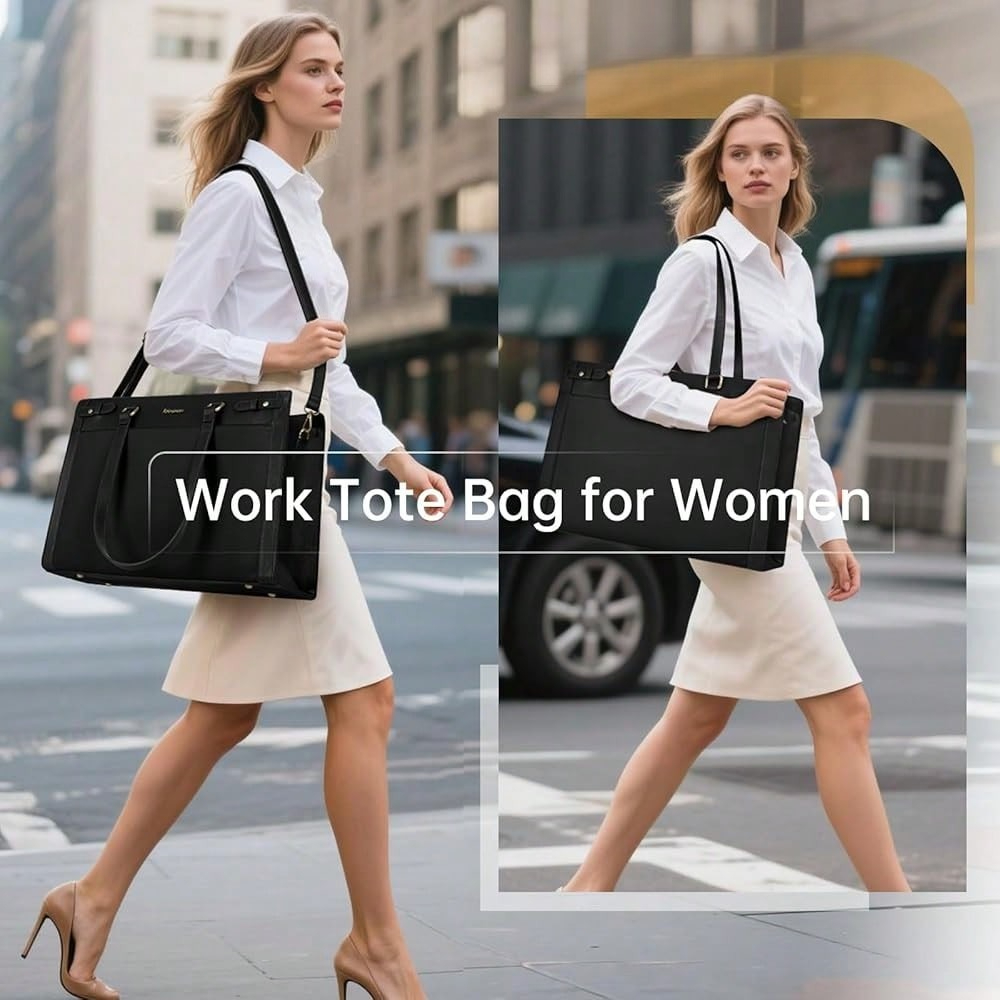 Laptop Bag For Women 15.6 Inch - Leather Work Bag Laptop recension och pris
