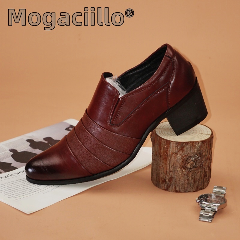 Hot Selling Men's Leather High - Leather Work Dress recension och pris