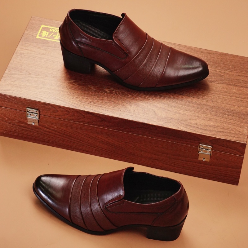 Hot Selling Men's Leather High - Leather Work Dress recension och pris