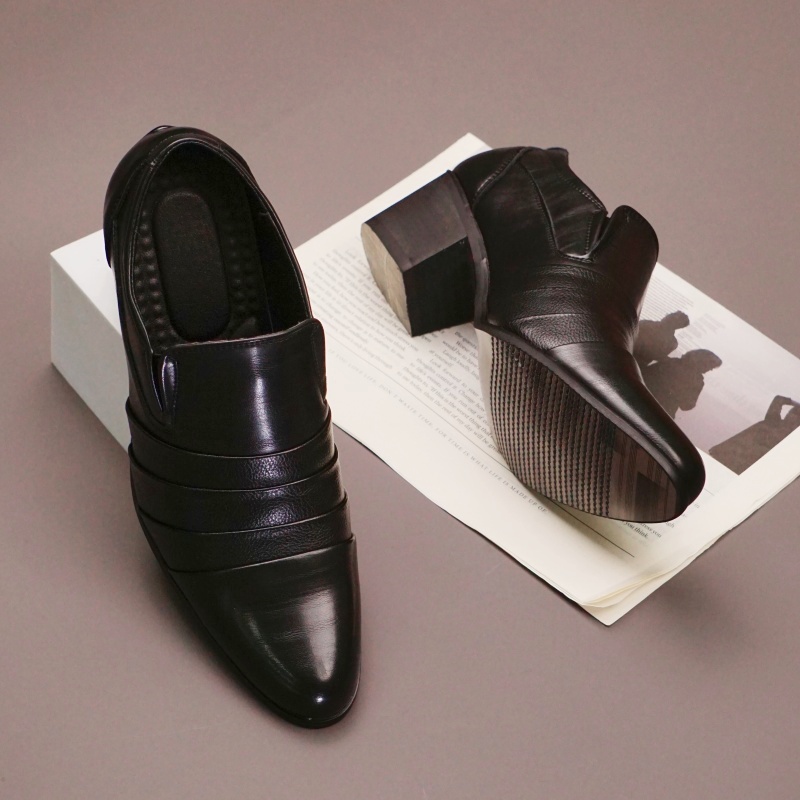 Hot Selling Men's Leather High - Leather Work Dress recension och pris