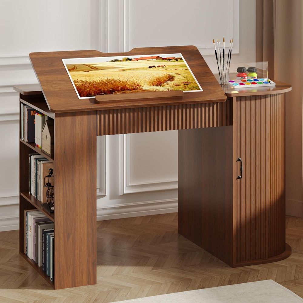 Storage Cabinet Desk with Draw - Leather Work Is recension och pris