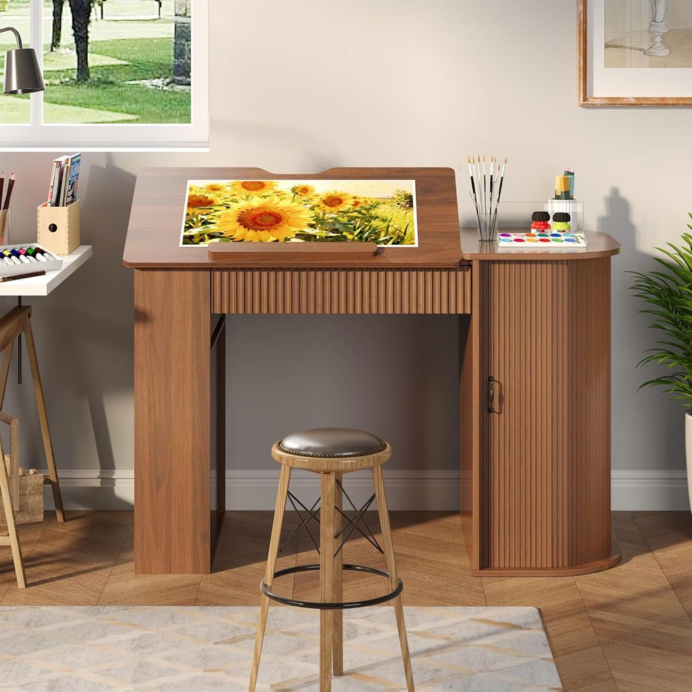 Storage Cabinet Desk with Draw - Leather Work Is recension och pris