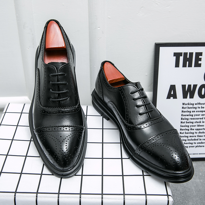 Luxury Brand Men's Brogue Shoe - Leatherworking Classic recension och pris
