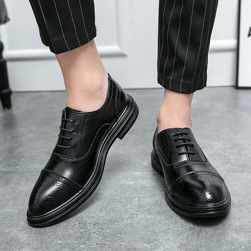 Luxury Brand Men's Brogue Shoe - Leatherworking Classic recension och pris
