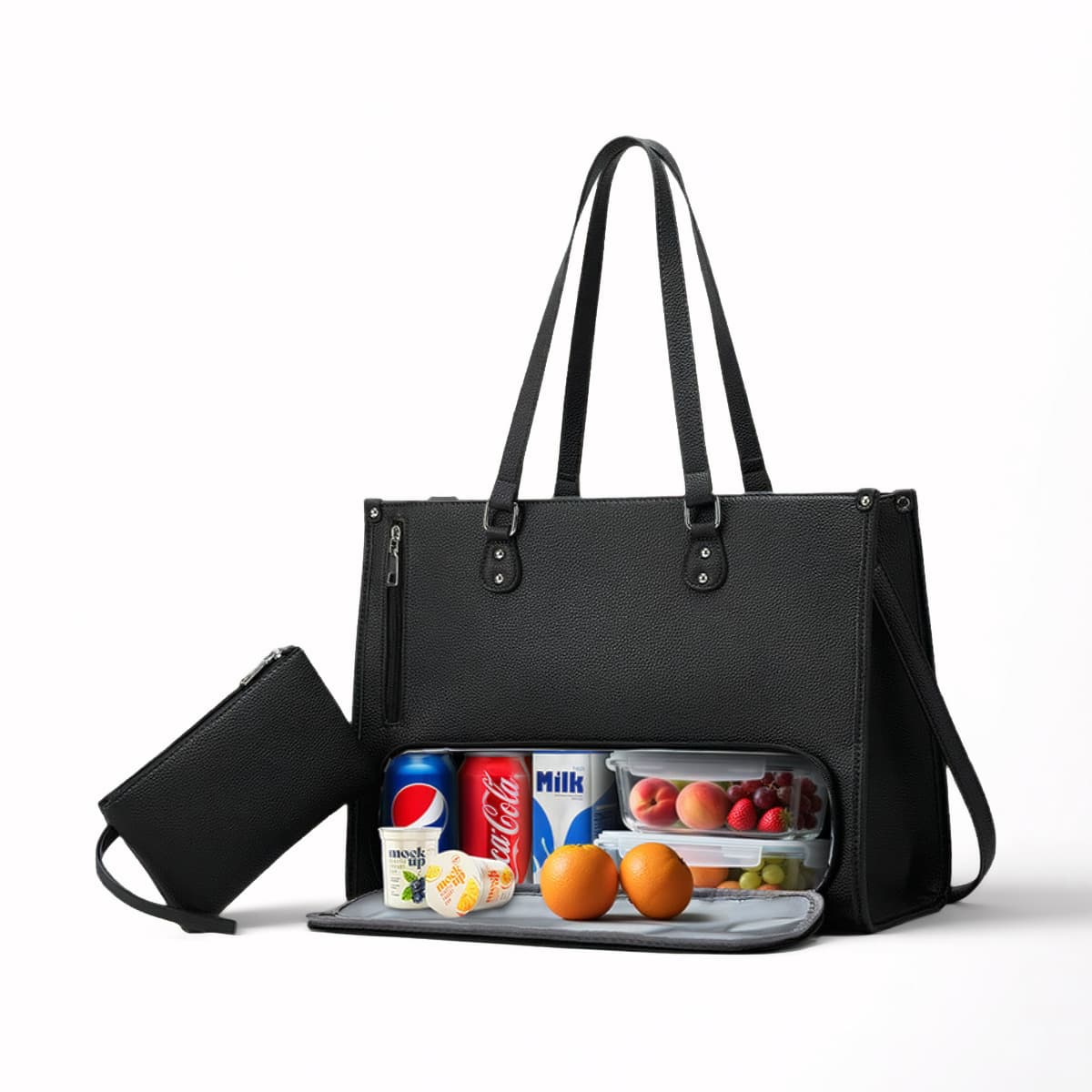 2-In-1 Women's Laptop Tote Bag - Leather Work Bag Laptop recension och pris