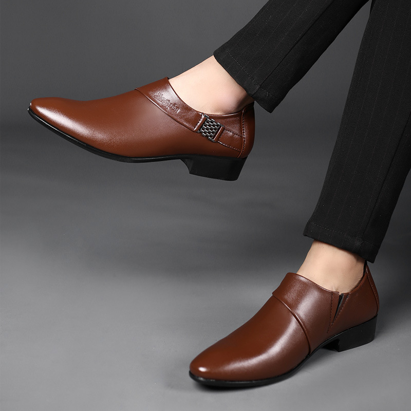 Men PU Leather Shoes Formal Dr - Leather Work Dress recension och pris
