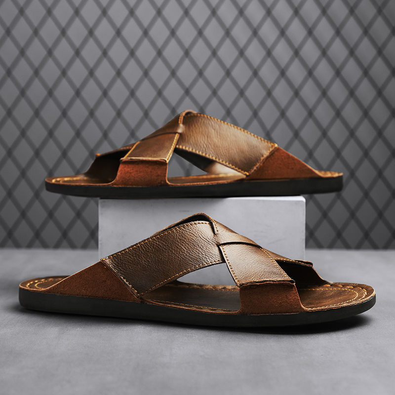 Fashion Genuine Leather Men Sl - Leather Work Flats recension och pris