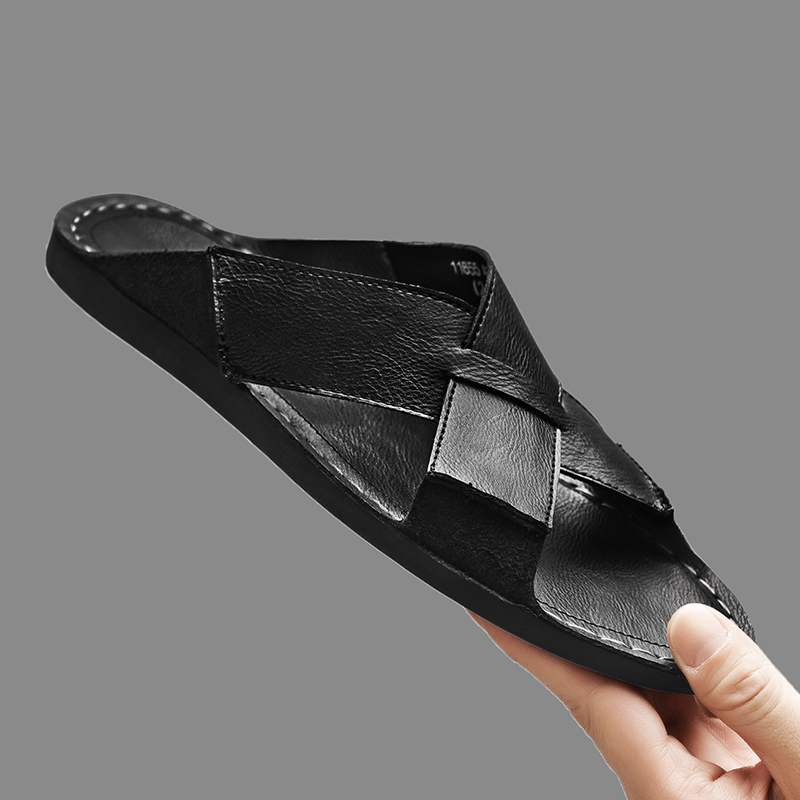 Fashion Genuine Leather Men Sl - Leather Work Flats recension och pris