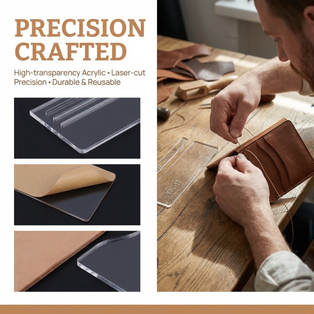 13Pcs YJC-17 Wallet Template A - Leatherwork Free Patterns recension och pris