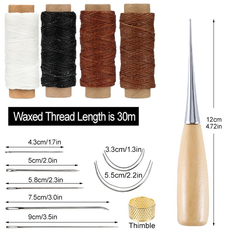 13 Pcs Leather Sewing Set Hand - Leatherwork Thread recension och pris