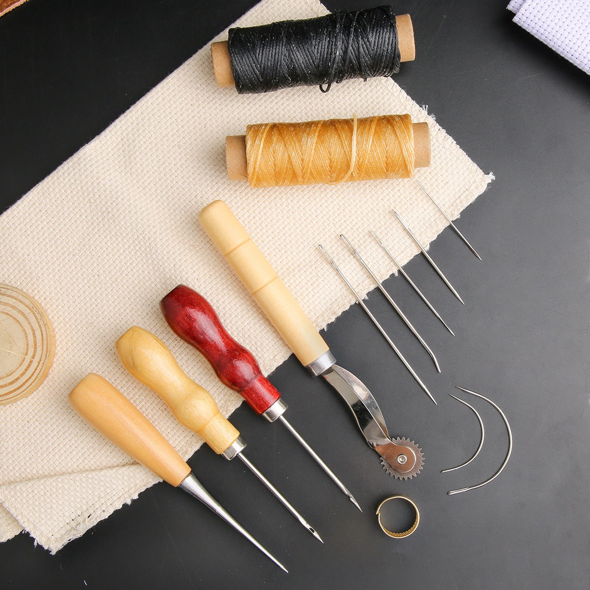 13 Pcs Leather Sewing Set Hand - Leatherwork Thread recension och pris