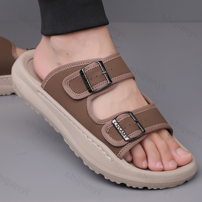 Men's Slippers 2025 Summer Bre - Leather Work Flats recension och pris