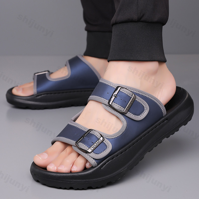 Men's Slippers 2025 Summer Bre - Leather Work Flats recension och pris