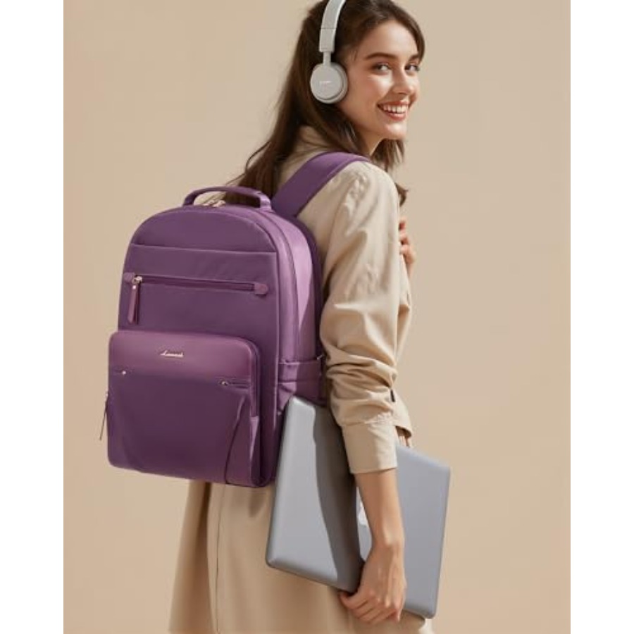 Laptop Backpack for Women with - Leather Work Is recension och pris