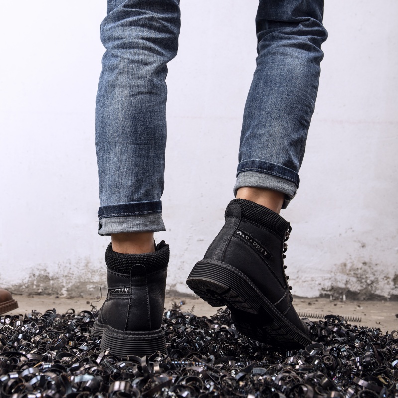 Men Boots Outdoor Leather Ankl - Leatherworking Classic recension och pris