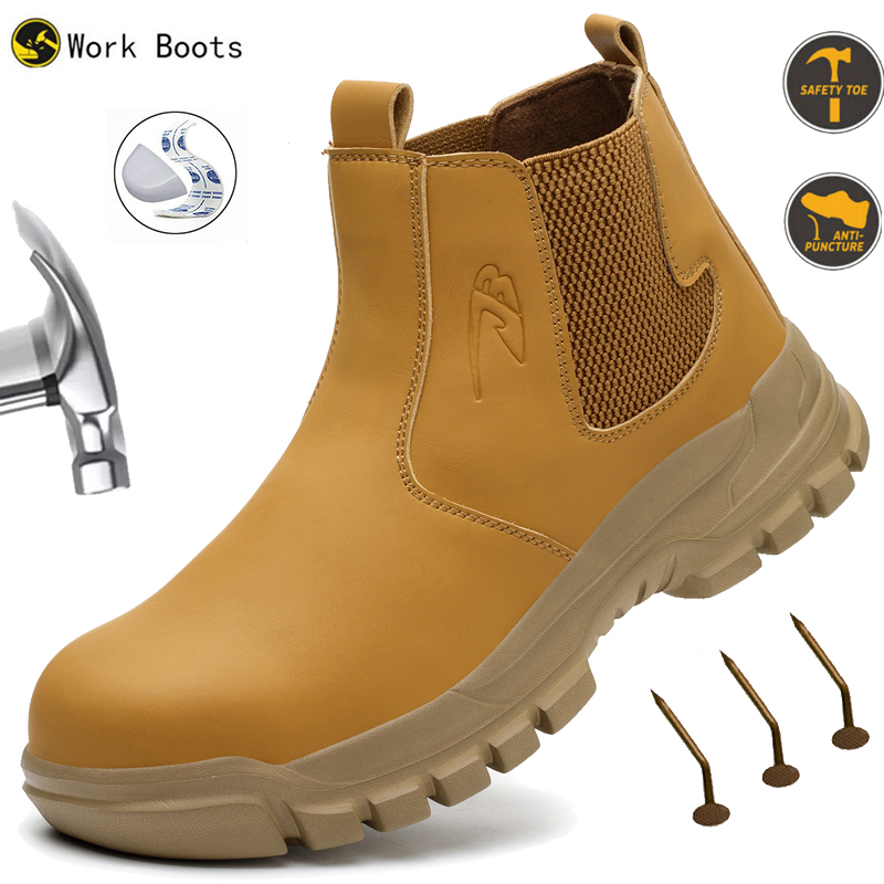 Waterproof Men's Safety Work B - Leather Work Flats recension och pris