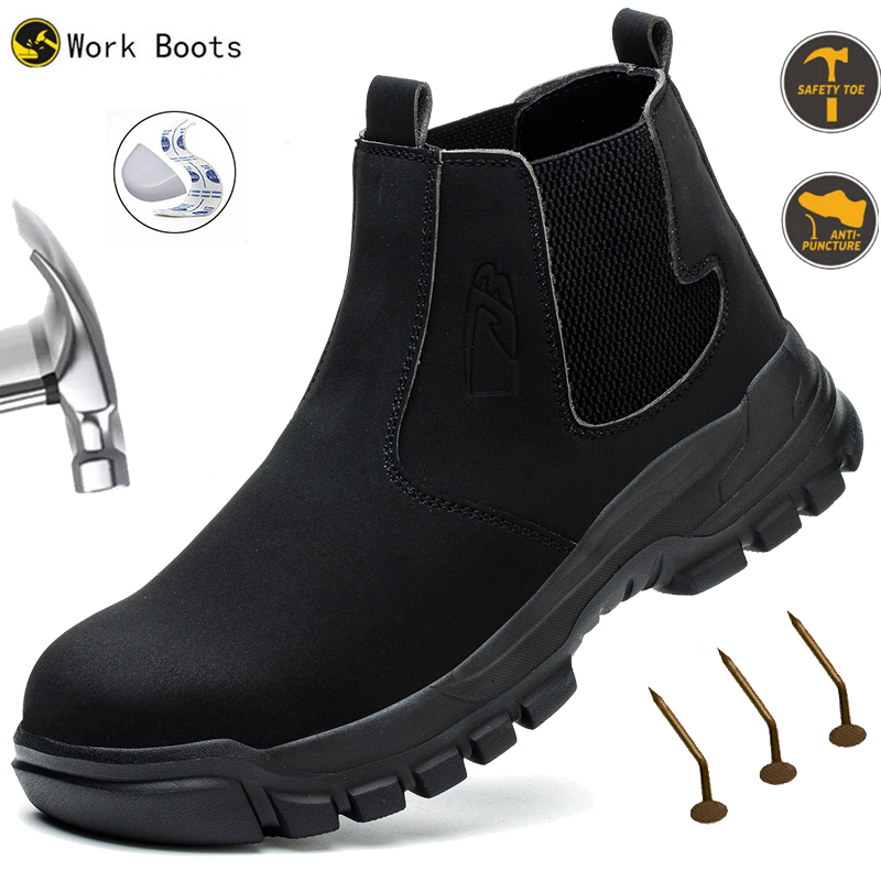 Waterproof Men's Safety Work B - Leather Work Flats recension och pris