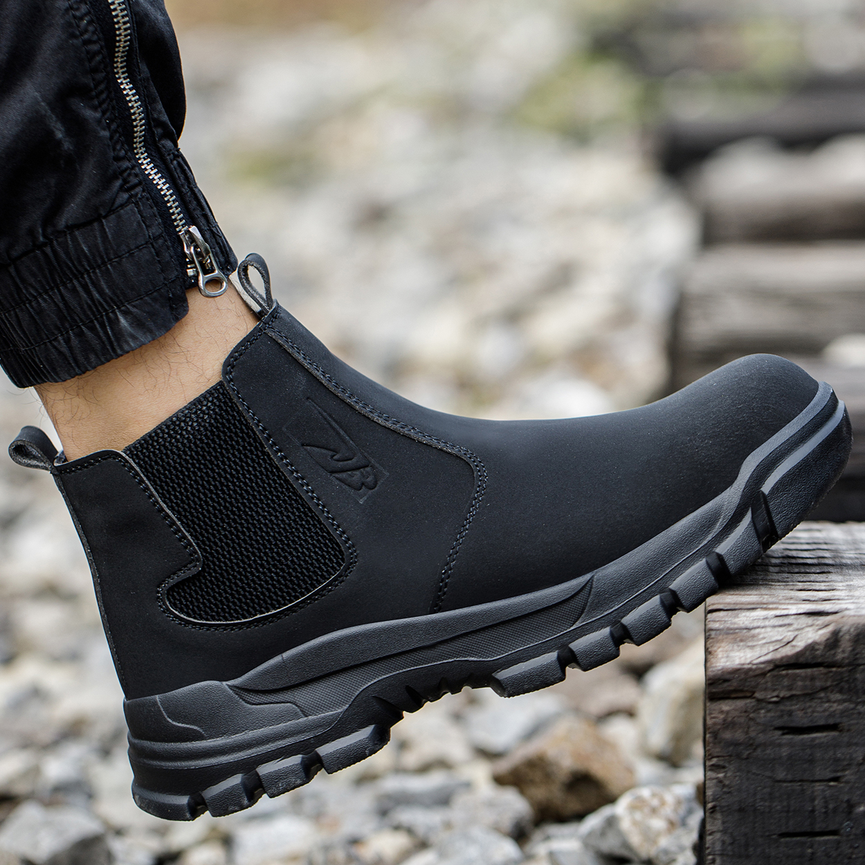 Waterproof Men's Safety Work B - Leather Work Flats recension och pris