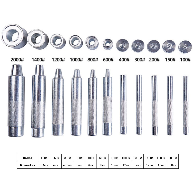 Punching Holes Tools  Set，3.5- - Leatherwork Rivet Setter recension och pris