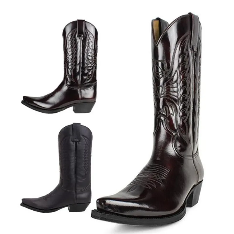 Cowboy Men Women Country Vinta - Leather Work Women Shoes recension och pris