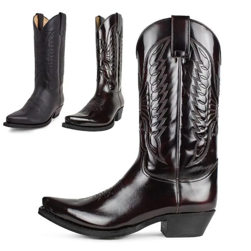 Cowboy Men Women Country Vinta - Leather Work Women Shoes recension och pris