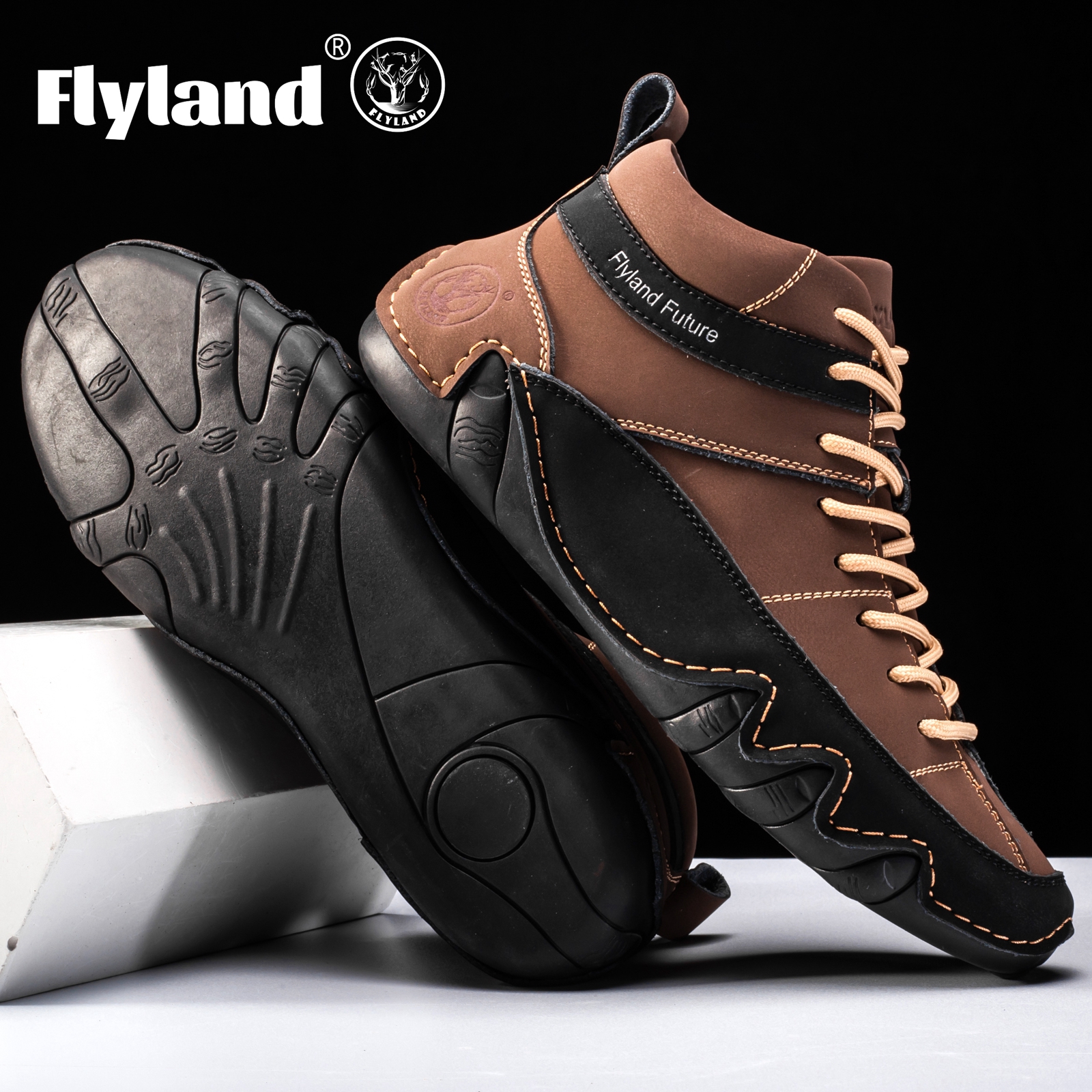 FLYLAND Men'S Fashion Sneaker  - Leather Work Dress recension och pris