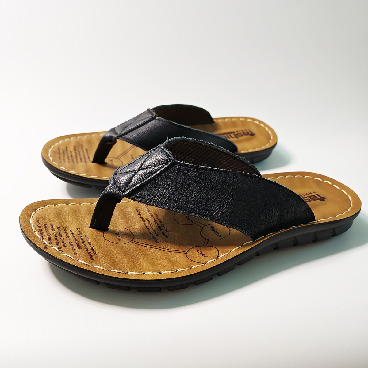 Summer Shoes Men Slippers Genu - Leather Work Flats recension och pris