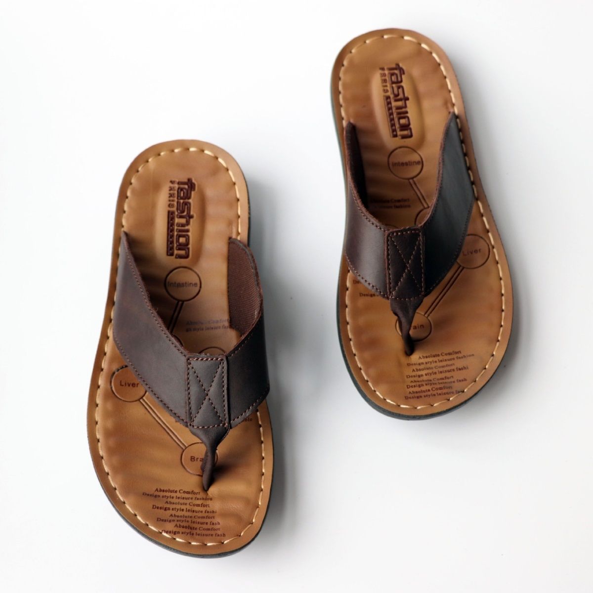 Summer Shoes Men Slippers Genu - Leather Work Flats recension och pris
