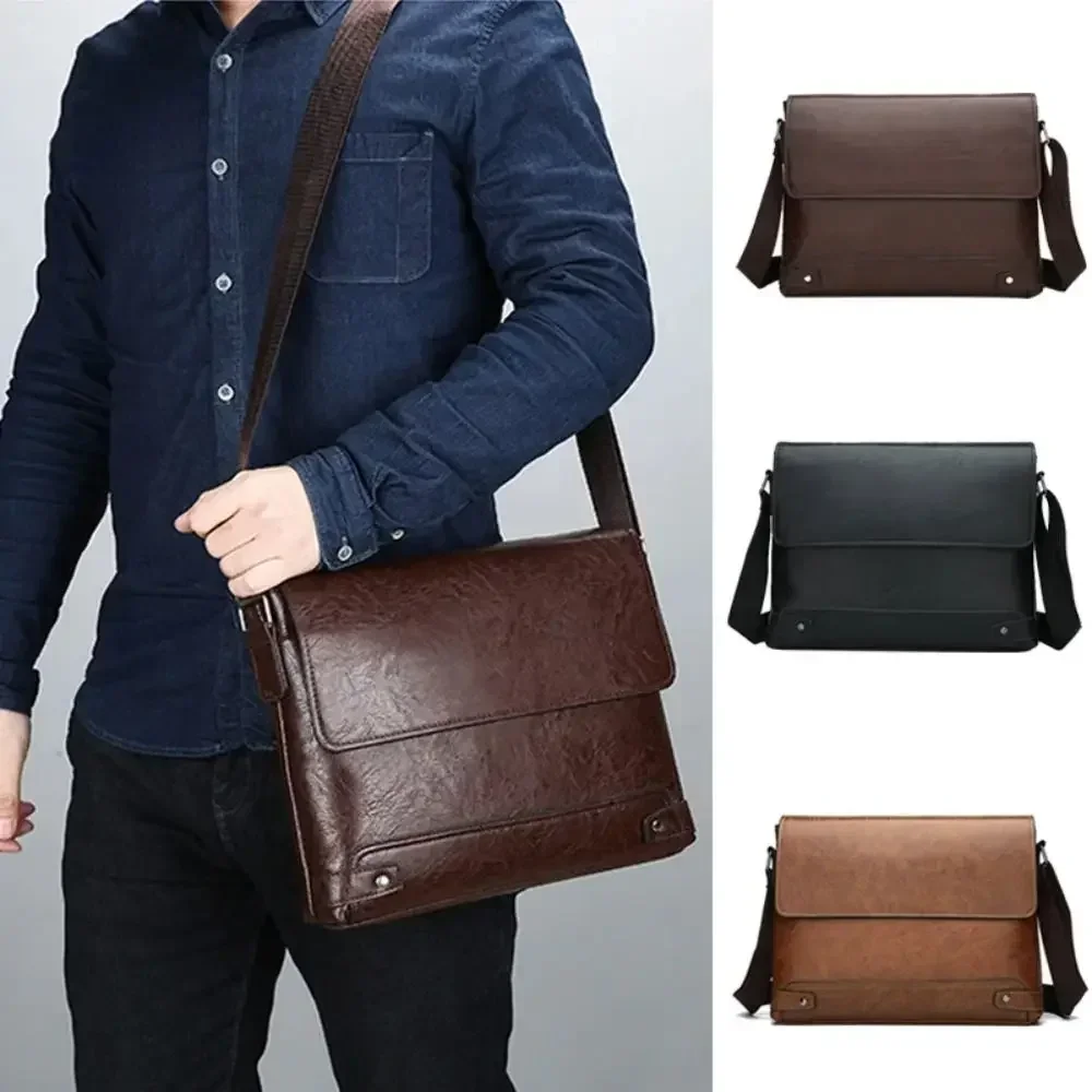 Briefcase For Men PU Leather T - Leather Work Bag Laptop recension och pris